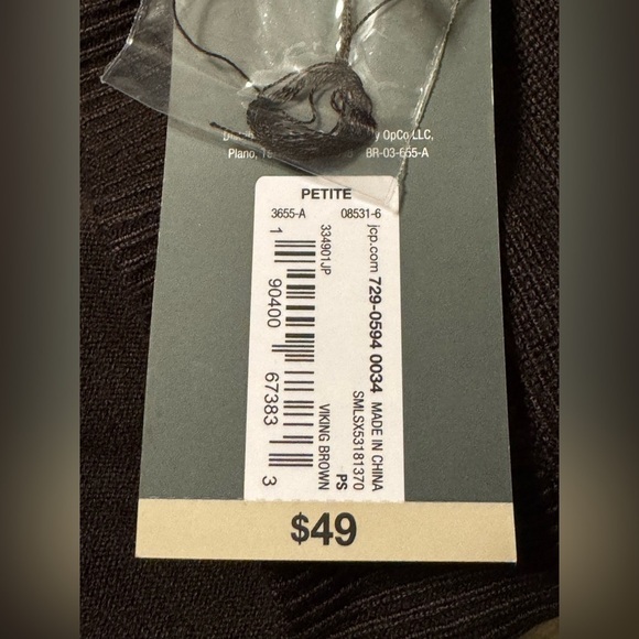 Worthington Petites Open Front Cardigan - Picture 6 of 6